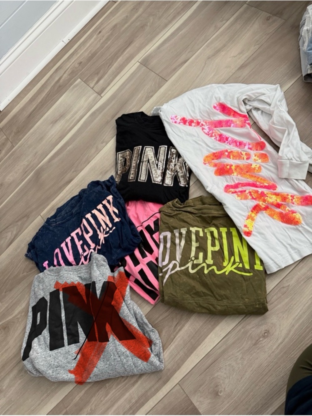 PINK Victoria's Secret Multi-Color' Short Sleeve Tee Bundle